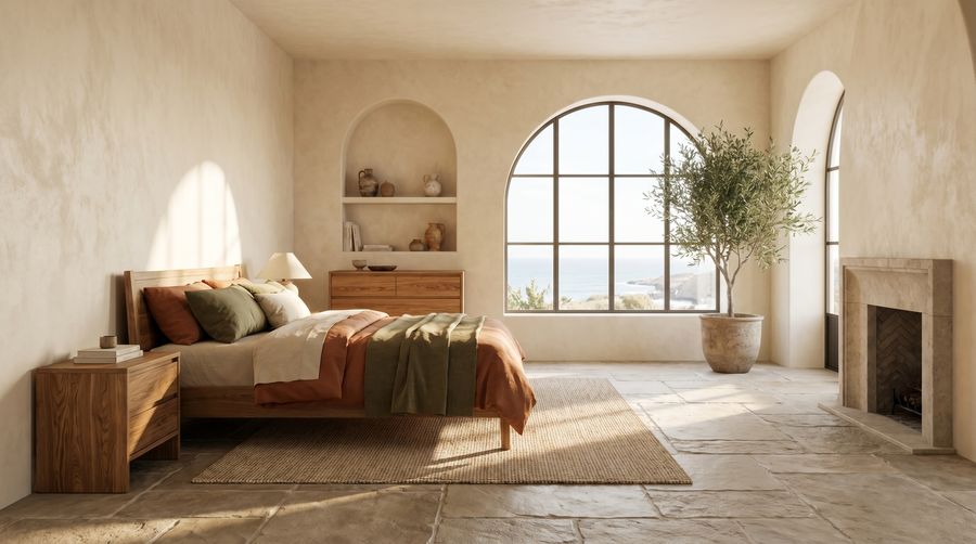 Bedroom architectural visualization render