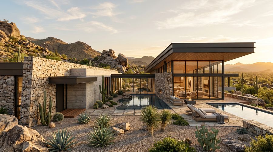 Single-Family House architectural visualization render