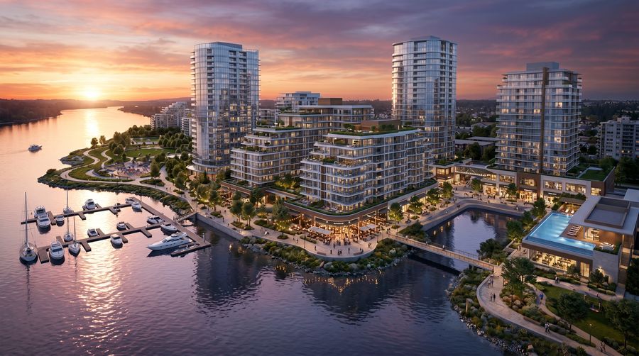 Housing Development architectural visualization render
