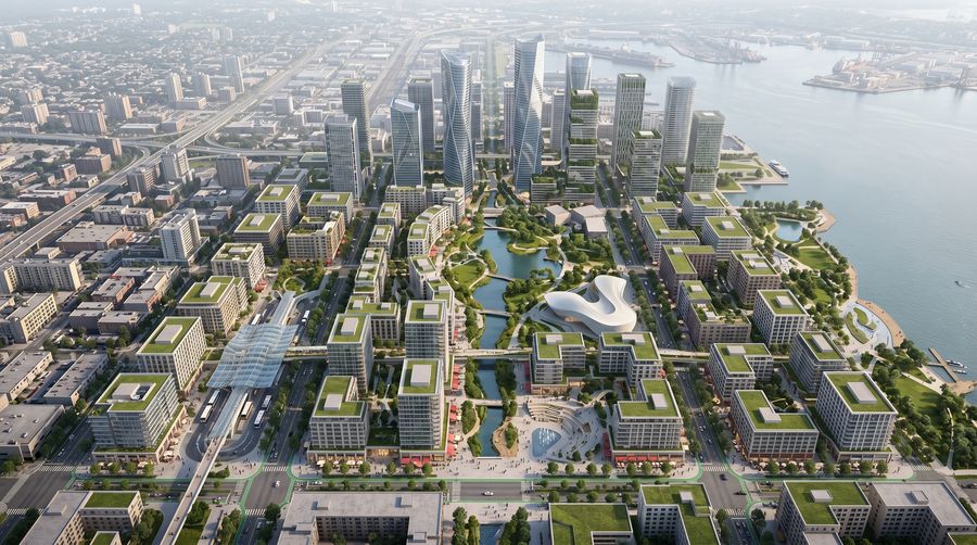 Urban Masterplan architectural visualization render