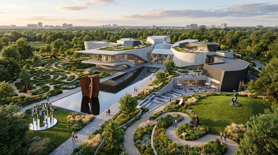 Museum & Gallery architectural visualization render