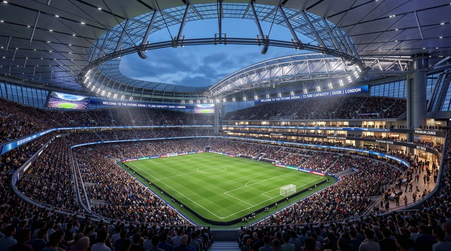 Stadium architectural visualization render