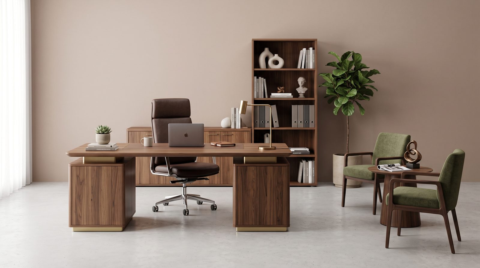 Bexley Office Collection - white background furniture render